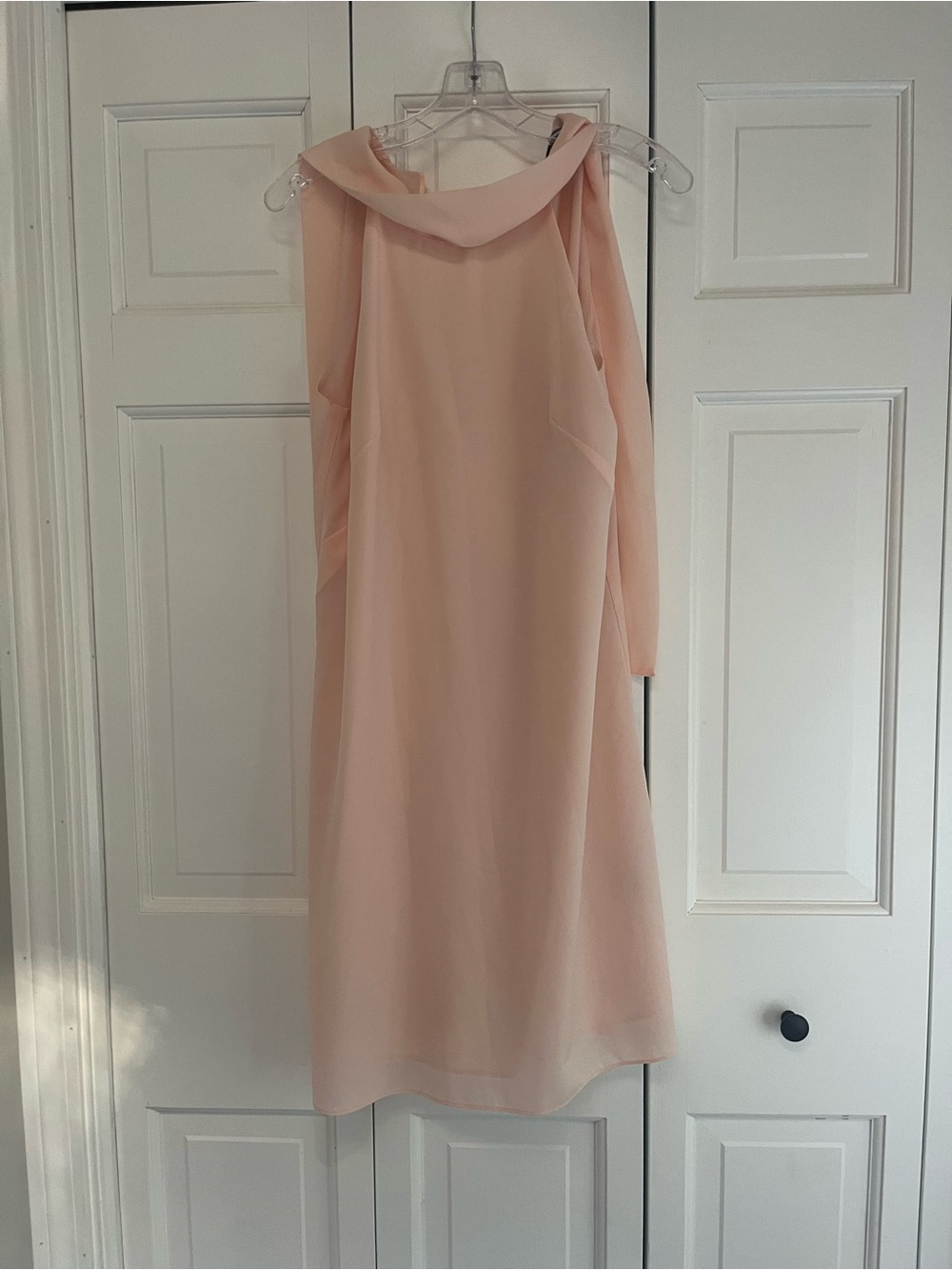 Banana Republic Blush Pink Tie Neck Dress Size 6